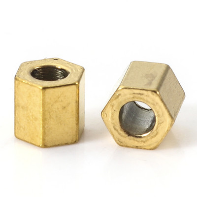 304 χάντρες από ανοξείδωτο ατσάλι Πολύχρωμες εξάγωνες χάντρες διαχωριστικού πρίσματος για DIY κοσμήματα κατασκευής κολιέ Βραχιόλια Μεταλλικές χάντρες, 10 τμχ