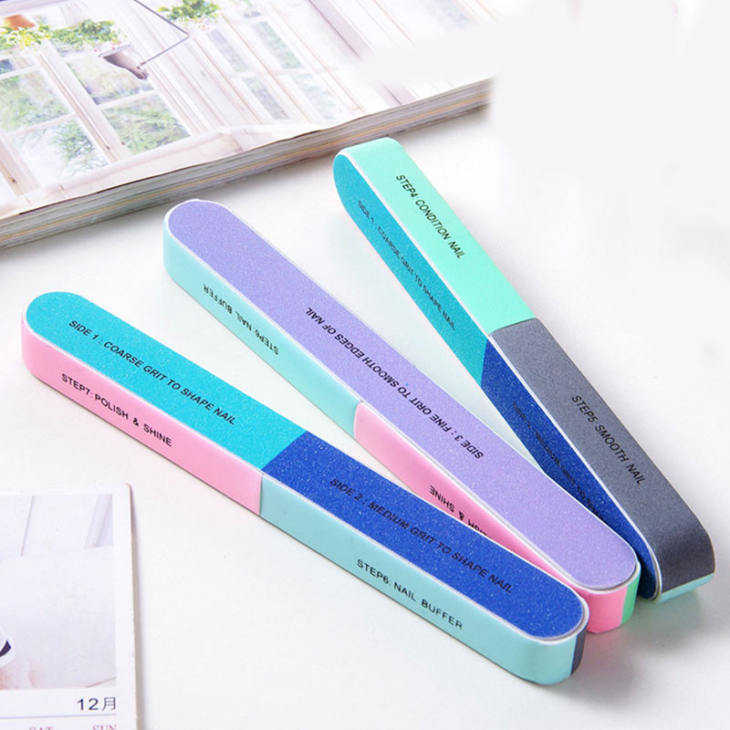 Νέο Nail Buffer Block Γυάλισμα νυχιών λείανσης νυχιών 7 πλευρών Λίμα νυχιών Λείανση νυχιών Μανικιούρ Βερνίκι νυχιών Αφαίρεση Εργαλείο πεντικιούρ Nail Art