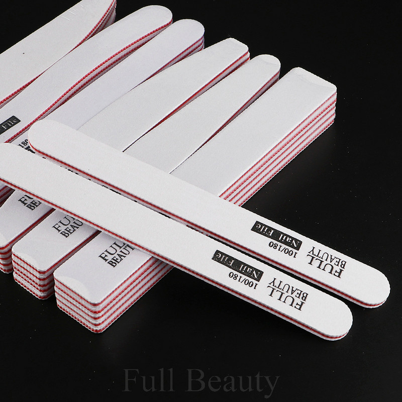 5 τμχ/Παρτίδα Επαγγελματική λίμα νυχιών 100/180 Σετ λείανσης γυαλίσματος Buffer Block Buffing Nail Art Filer Εργαλεία μανικιούρ πεντικιούρ TR1535