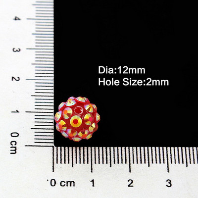 NiceBeads 10 τμχ ΑΒ Έγχρωμες Χάντρες-Χάντρες στρας--Χάντρες Bling-Ρητίνη Χάντρες στρας για Γυναικεία Βραχιόλι Κολιέ Κατασκευή κοσμημάτων