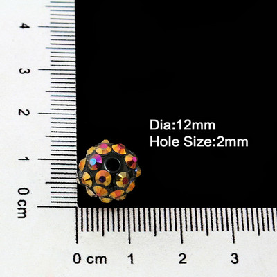 NiceBeads 10 τμχ ΑΒ Έγχρωμες Χάντρες-Χάντρες στρας--Χάντρες Bling-Ρητίνη Χάντρες στρας για Γυναικεία Βραχιόλι Κολιέ Κατασκευή κοσμημάτων