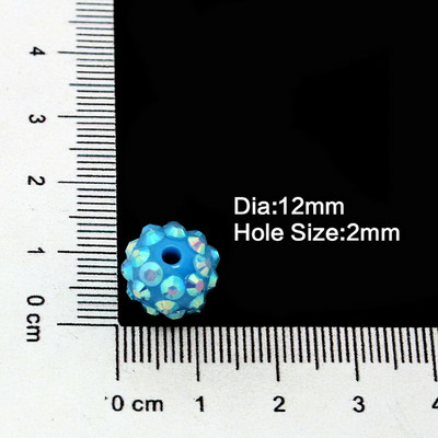 NiceBeads 10 τμχ ΑΒ Έγχρωμες Χάντρες-Χάντρες στρας--Χάντρες Bling-Ρητίνη Χάντρες στρας για Γυναικεία Βραχιόλι Κολιέ Κατασκευή κοσμημάτων