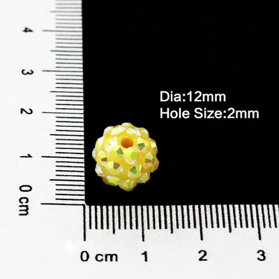 NiceBeads 10 τμχ ΑΒ Έγχρωμες Χάντρες-Χάντρες στρας--Χάντρες Bling-Ρητίνη Χάντρες στρας για Γυναικεία Βραχιόλι Κολιέ Κατασκευή κοσμημάτων