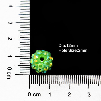 NiceBeads 10 τμχ ΑΒ Έγχρωμες Χάντρες-Χάντρες στρας--Χάντρες Bling-Ρητίνη Χάντρες στρας για Γυναικεία Βραχιόλι Κολιέ Κατασκευή κοσμημάτων