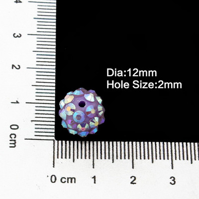 NiceBeads 10 τμχ ΑΒ Έγχρωμες Χάντρες-Χάντρες στρας--Χάντρες Bling-Ρητίνη Χάντρες στρας για Γυναικεία Βραχιόλι Κολιέ Κατασκευή κοσμημάτων