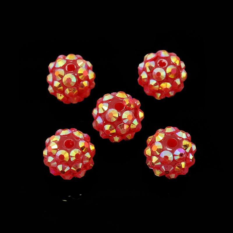 NiceBeads 10 τμχ ΑΒ Έγχρωμες Χάντρες-Χάντρες στρας--Χάντρες Bling-Ρητίνη Χάντρες στρας για Γυναικεία Βραχιόλι Κολιέ Κατασκευή κοσμημάτων