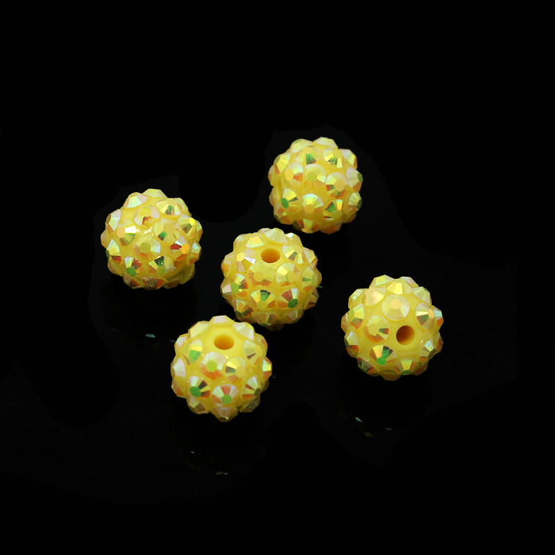 NiceBeads 10 τμχ ΑΒ Έγχρωμες Χάντρες-Χάντρες στρας--Χάντρες Bling-Ρητίνη Χάντρες στρας για Γυναικεία Βραχιόλι Κολιέ Κατασκευή κοσμημάτων