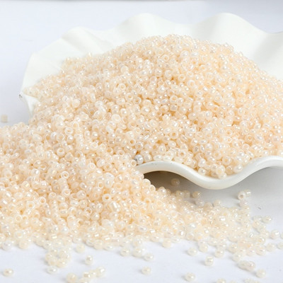 500 τμχ/παρτίδα 3mm Candy Cream Χρώμα Στρογγυλές Χάντρες Τσέχικη γυάλινη άμμο για παιδιά Χειροποίητα κοσμήματα που κατασκευάζουν DIY αξεσουάρ