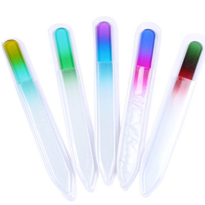 5τμχ 14cm Λίμα νυχιών Κρυστάλλινη Λίμα Γυαλίσματος Νυχιών Γυάλινη Λίμα Μανικιούρ Νυχιών Επαγγελματικό Σετ εργαλείων για βερνίκι νυχιών μόδας