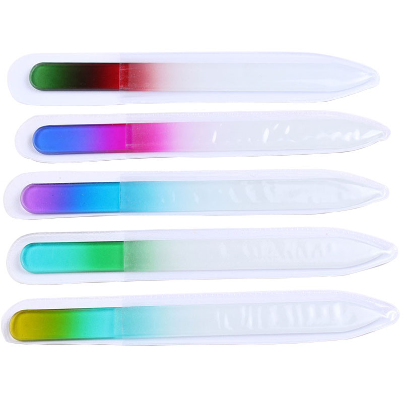 5τμχ 14cm Λίμα νυχιών Κρυστάλλινη Λίμα Γυαλίσματος Νυχιών Γυάλινη Λίμα Μανικιούρ Νυχιών Επαγγελματικό Σετ εργαλείων για βερνίκι νυχιών μόδας