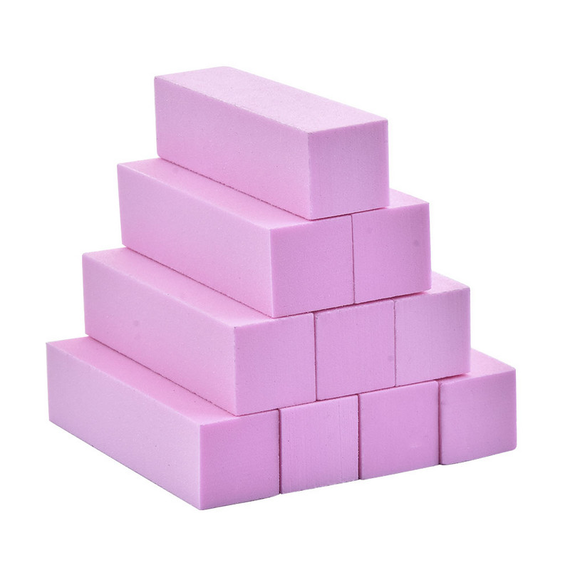 10 tk/komplekt värviline küünekunst lihvimiskäsn puhverplokk küünte lihvimine poleerimine küüneviilid maniküüri pediküüri tööriist DIY avaleht