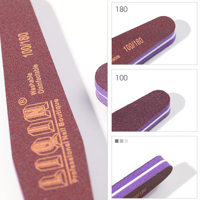 1 tk küüneviil küünekunsti tööriista puhver, kahepoolne küüneviili puhver 180/240 trimmeri lubjapuhver küünekunstis