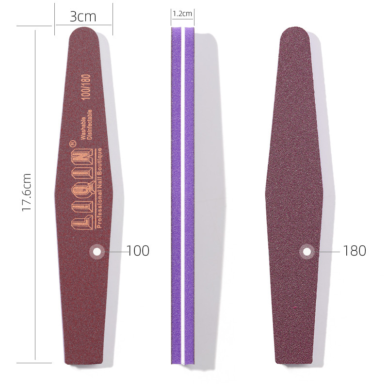 1 tk küüneviil küünekunsti tööriista puhver, kahepoolne küüneviili puhver 180/240 trimmeri lubjapuhver küünekunstis