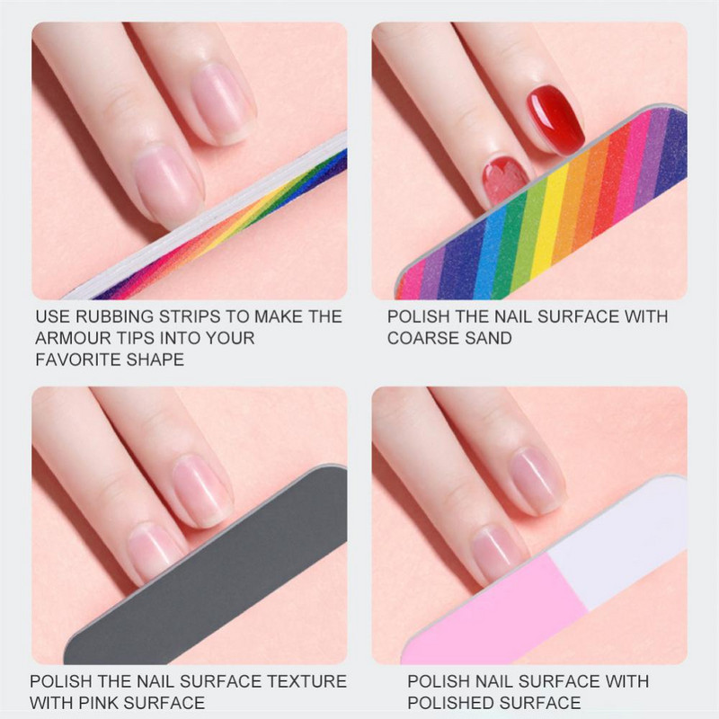 Λίμες νυχιών διπλής όψης Wood manicure pedicure Grooming for Professional Finger Toe Professional Nail Tools Χονδρική