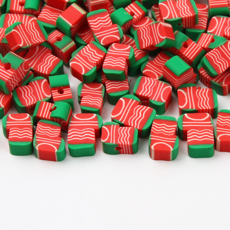 20/50/100 buc margele de ciorapi de Craciun margele din argila polimerica margele distantiere din argila polimerica pentru realizarea de bijuterii DIY cercei bratara colier