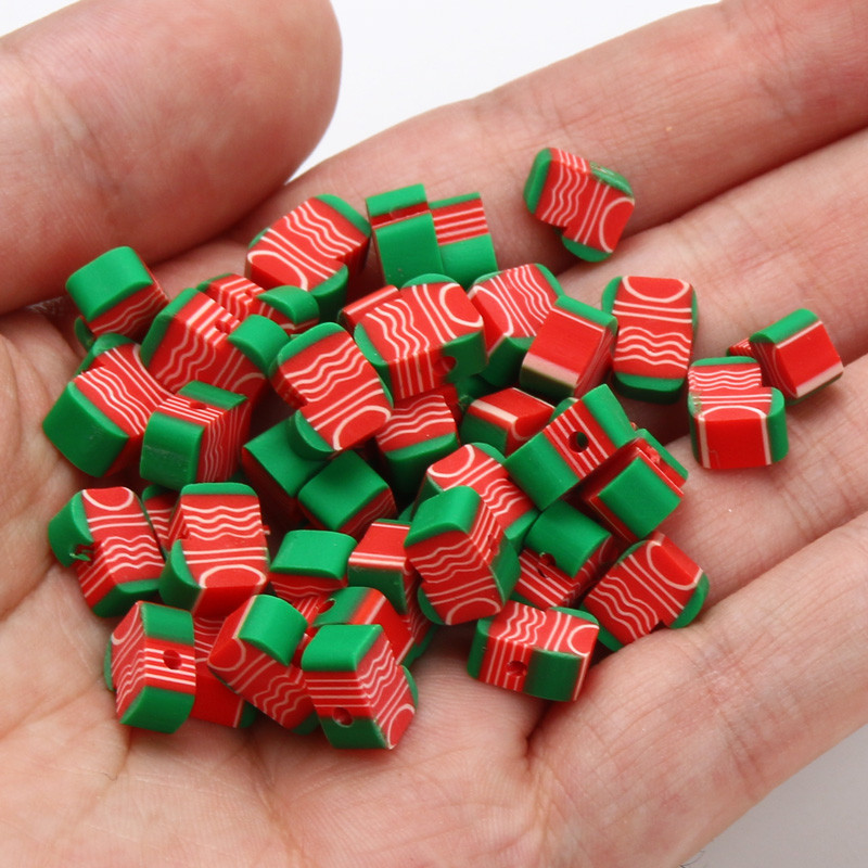 20/50/100 buc margele de ciorapi de Craciun margele din argila polimerica margele distantiere din argila polimerica pentru realizarea de bijuterii DIY cercei bratara colier