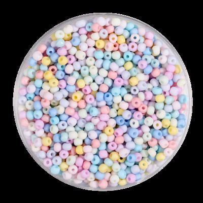 10 g/lot 2/3 mm mărgele de semințe din sticlă mată de culoare macaron mărgele distanțatoare rotunde libere pentru bricolaj, brățară, colier, accesorii pentru fabricarea de bijuterii