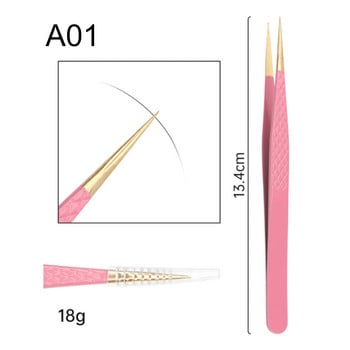 Tweezers βλεφαρίδων 3D όγκου Επαγγελματικό τσιμπιδάκι φρυδιών Eyelash Extension Clip Εξαιρετικό κλείσιμο βλεφαρίδων Αξεσουάρ Εργαλεία μακιγιάζ