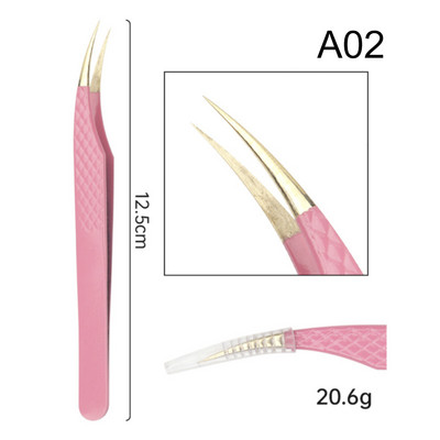 Pinceta za trepavice 3D Volume Profesionalna pinceta za obrve Stezaljka za produljenje trepavica Odlično zatvaranje trepavica Dodaci Alati za šminkanje