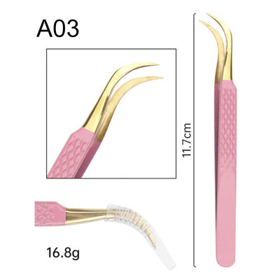 Pinceta za trepavice 3D Volume Profesionalna pinceta za obrve Stezaljka za produljenje trepavica Odlično zatvaranje trepavica Dodaci Alati za šminkanje