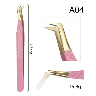 Pinceta za trepavice 3D Volume Profesionalna pinceta za obrve Stezaljka za produljenje trepavica Odlično zatvaranje trepavica Dodaci Alati za šminkanje