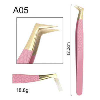 Pinceta za trepavice 3D Volume Profesionalna pinceta za obrve Stezaljka za produljenje trepavica Odlično zatvaranje trepavica Dodaci Alati za šminkanje