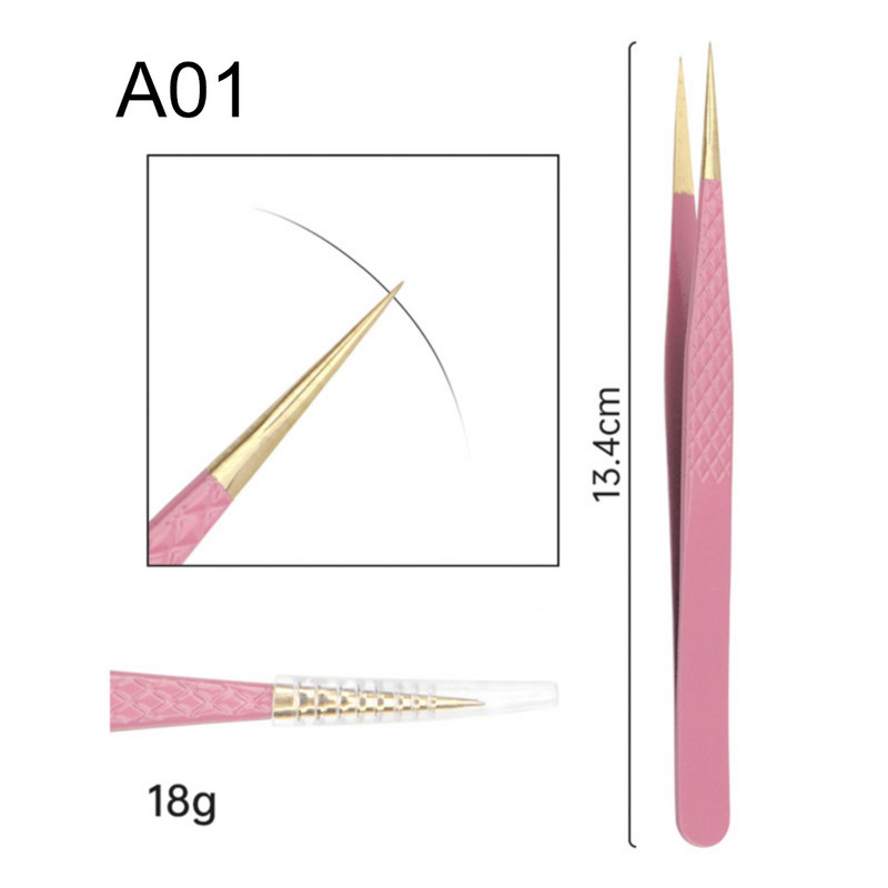 Pinceta za trepavice 3D Volume Profesionalna pinceta za obrve Stezaljka za produljenje trepavica Odlično zatvaranje trepavica Dodaci Alati za šminkanje