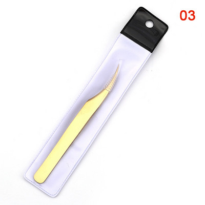 1 τεμ. τσιμπιδάκια για βλεφαρίδες από ανοξείδωτο ατσάλι, ίσια και καμπύλα τσιμπιδάκια υψηλής ακρίβειας, αντιστατικά τσιμπιδάκια για επεκτάσεις βλεφαρίδων