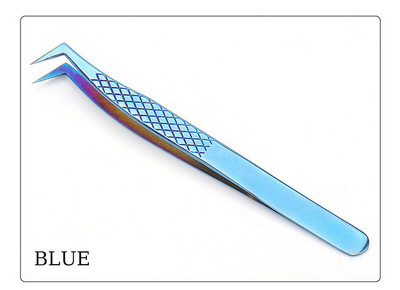 HOLLYLASH penkių spalvų nerūdijančio plieno blakstienų priauginimo pincetai profesionalūs makiažo įrankiai