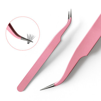 Eyelash Tweezers Nail Art Lash Extensions Tweezers High Precision Anti-static Tweezers For Beauty Eyelash Extension Supplies