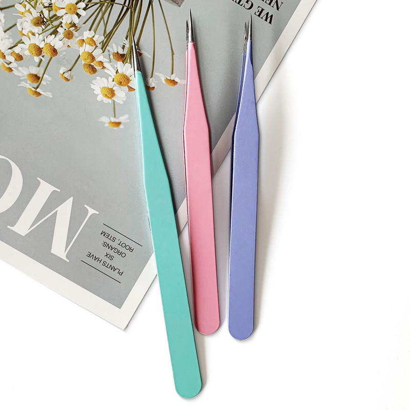Pinceta za trepavice Nail Art Lash Extensions Pinceta Visokoprecizna antistatička pinceta za ljepotu Pribor za ekstenzije trepavica