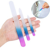 3 vnt stiklinis nagų dildės gelis UV lakas, skirtingi dydžiai, patvarus profesionalus manikiūro gradientas, didelis šlifavimo nagų dildės buferio įrankiai