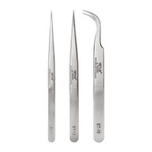 MILAMOD Pinceta za nadogradnju trepavica Kliješta Profesionalne pincete Visoko precizne pincete za trepavice od nehrđajućeg čelika škare Šminka