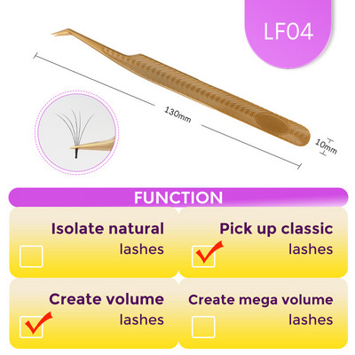 MILAMOD Pinceta za nadogradnju trepavica Kliješta Profesionalne pincete Visoko precizne pincete za trepavice od nehrđajućeg čelika škare Šminka