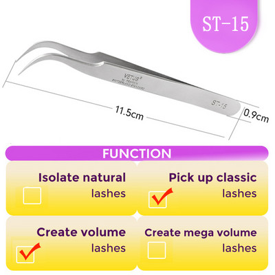 MILAMOD Pinceta za nadogradnju trepavica Kliješta Profesionalne pincete Visoko precizne pincete za trepavice od nehrđajućeg čelika škare Šminka