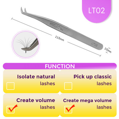 MILAMOD Pinceta za nadogradnju trepavica Kliješta Profesionalne pincete Visoko precizne pincete za trepavice od nehrđajućeg čelika škare Šminka