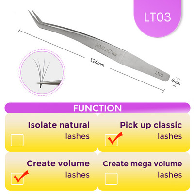 MILAMOD Pinceta za nadogradnju trepavica Kliješta Profesionalne pincete Visoko precizne pincete za trepavice od nehrđajućeg čelika škare Šminka