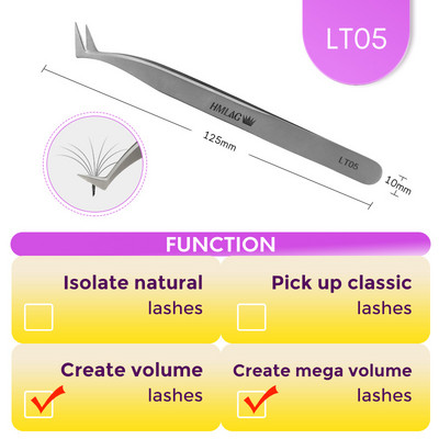 MILAMOD Pinceta za nadogradnju trepavica Kliješta Profesionalne pincete Visoko precizne pincete za trepavice od nehrđajućeg čelika škare Šminka