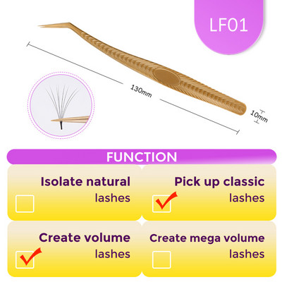 MILAMOD Pinceta za nadogradnju trepavica Kliješta Profesionalne pincete Visoko precizne pincete za trepavice od nehrđajućeg čelika škare Šminka