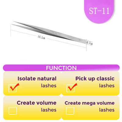 MILAMOD Pinceta za nadogradnju trepavica Kliješta Profesionalne pincete Visoko precizne pincete za trepavice od nehrđajućeg čelika škare Šminka