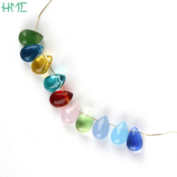 5 τμχ 9x6 χιλιοστά Τσέχικο κρύσταλλο Teardrop Water Droplet Glass Rondelle Beads για Αξεσουάρ κατασκευής κοσμημάτων Σκουλαρίκια κολιέ γοητείας DIY