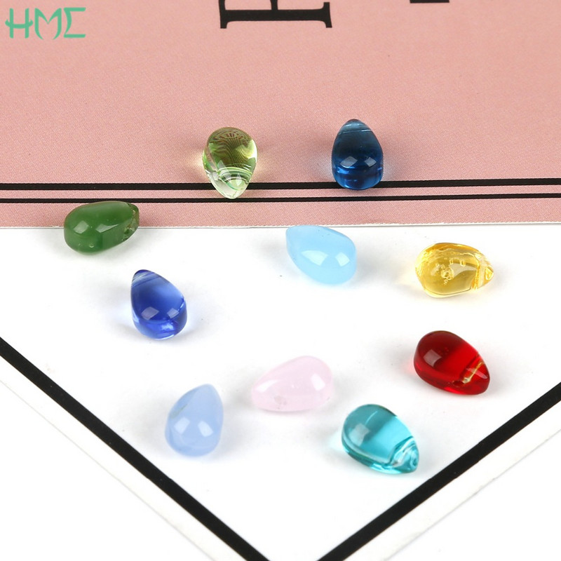 5PCS 9x6mm Češki kristal Teardrop Vodena kapljica Staklene Rondelle perle za izradu nakita Dodaci za izradu nakita DIY šarm ogrlica naušnice