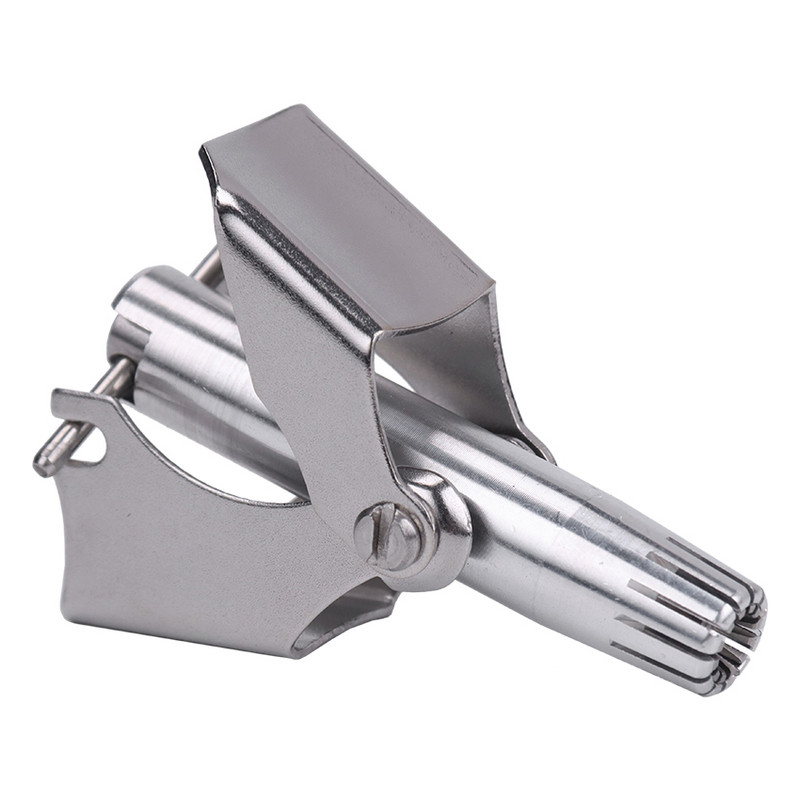 1 vnt vyrų nosies plaukų kirpimo mašinėlė nerūdijančio plieno rankinė kirpimo mašinėlė, tinkama nosies plaukams skutimosi skustuvu, plaunama nešiojama nosies plaukų kirpimo mašinėlė