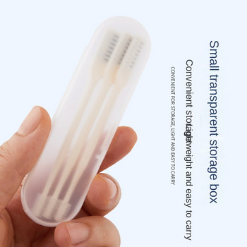 Преносим ръчен тример за косми в носа Миещ се за мъже и жени с кутия за съхранение Водоустойчив двуглав епилатор от носа