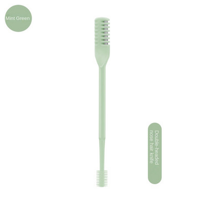 Nešiojama rankinė nosies plaukų kirpimo mašinėlė, plaunama vyrams ir moterims su laikymo dėžute, vandeniui atspari dvigubos galvos nosies plaukų šalinimui