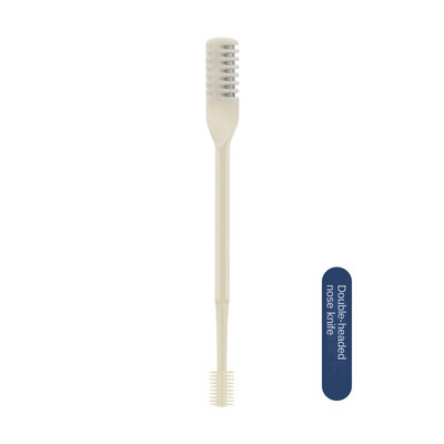 Nešiojama rankinė nosies plaukų kirpimo mašinėlė, plaunama vyrams ir moterims su laikymo dėžute, vandeniui atspari dvigubos galvos nosies plaukų šalinimui