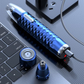 ÚJ elektromos borotválkozó orrfül lábvágó biztonságos arcápoló újratölthető orrszőrvágó férfiaknak borotválkozó szőrtelenítő borotvaszakáll