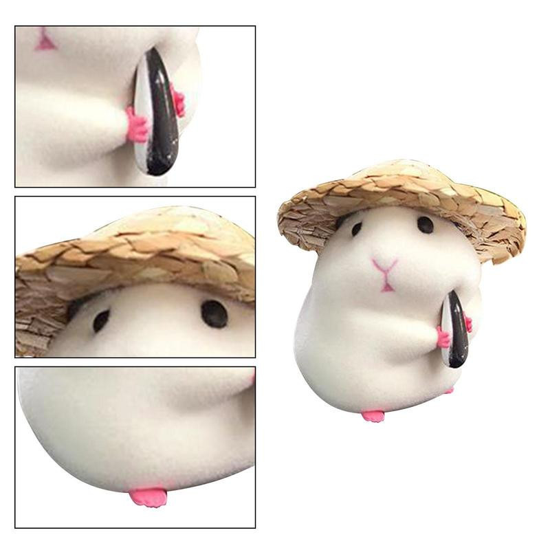 Διακόσμηση ταμπλό Hamster Foodie Hamster Διακοσμήσεις ταμπλό αυτοκινήτου Χαριτωμένα διακοσμητικά ταμπλό αυτοκινήτου με χάμστερ για ενήλικες Παιδιά