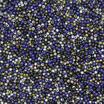 Zlatne višebojne 1,8 mm 800 komada Standardne okrugle jednoličnije češke staklene perle s rupom za sjeme Austrijske staklene perle za djecu Nakit DIY