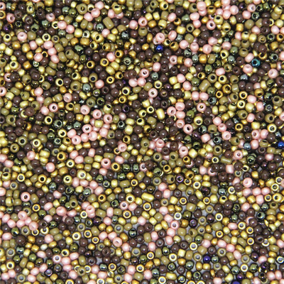 Zlatne višebojne 1,8 mm 800 komada Standardne okrugle jednoličnije češke staklene perle s rupom za sjeme Austrijske staklene perle za djecu Nakit DIY